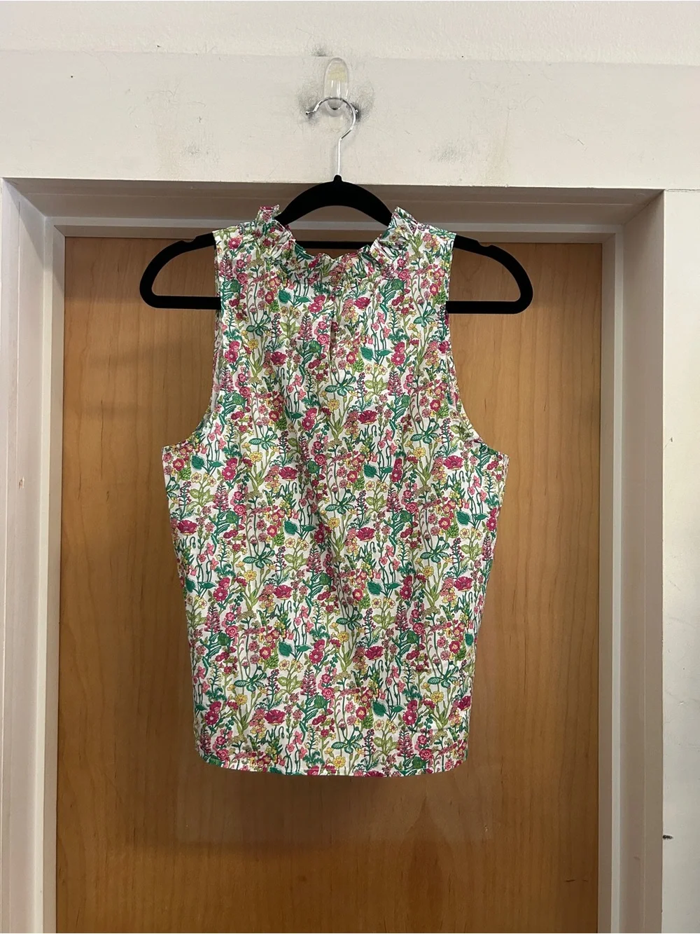 J Crew 100% Cotton Liberty Fabric Floral Sleeveless Top - size S
